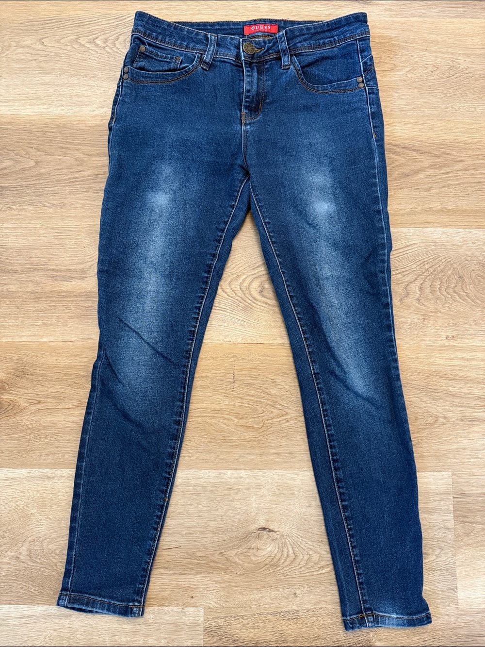 GUESS Women's Medium Blue Skinny Jeans